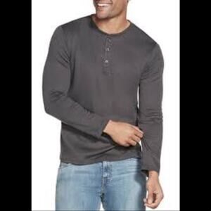 SKECHERS Mens Performance Lightweight Henley Long Sleeve Pullover Shirt Large